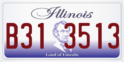 IL license plate B313513