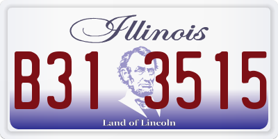 IL license plate B313515