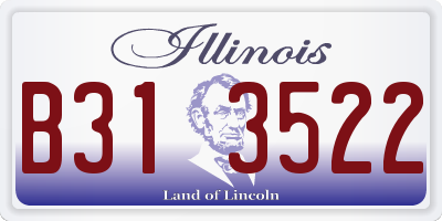 IL license plate B313522