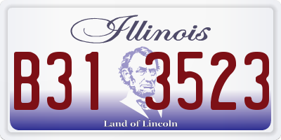 IL license plate B313523