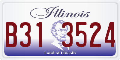 IL license plate B313524