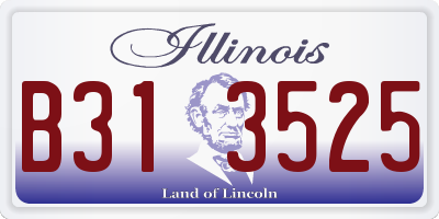 IL license plate B313525