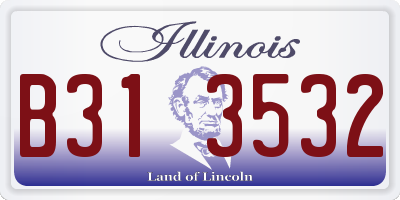 IL license plate B313532
