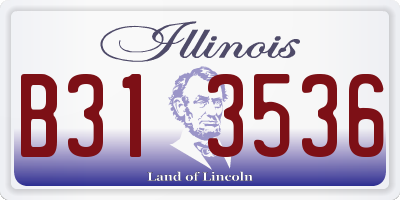 IL license plate B313536
