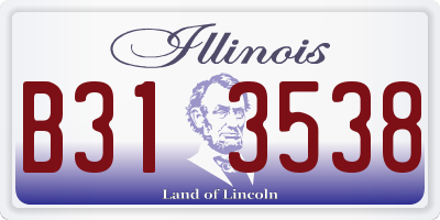 IL license plate B313538