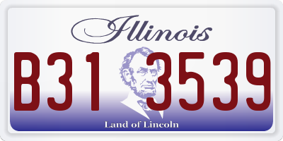 IL license plate B313539