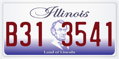 IL license plate B313541