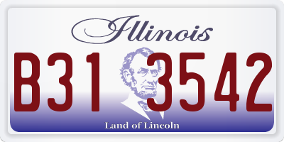 IL license plate B313542