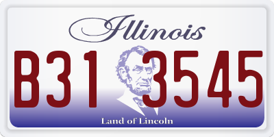 IL license plate B313545