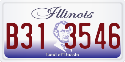 IL license plate B313546