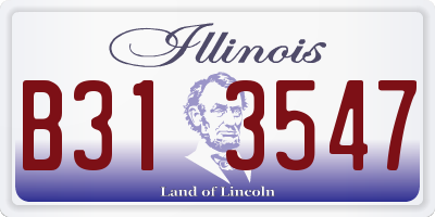 IL license plate B313547