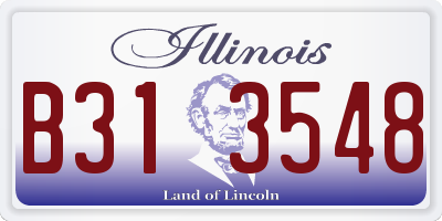 IL license plate B313548