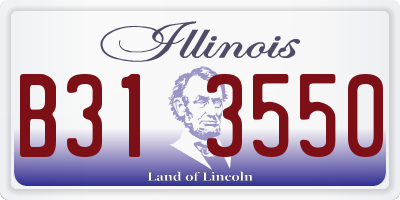 IL license plate B313550