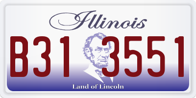 IL license plate B313551