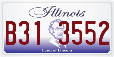IL license plate B313552
