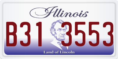 IL license plate B313553