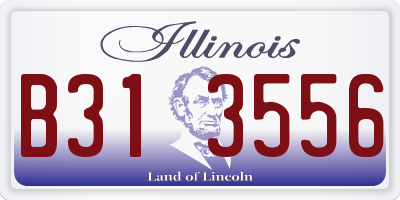 IL license plate B313556