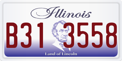 IL license plate B313558