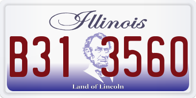 IL license plate B313560