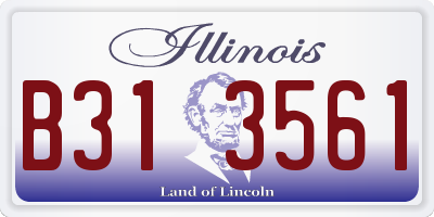 IL license plate B313561