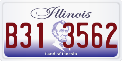 IL license plate B313562