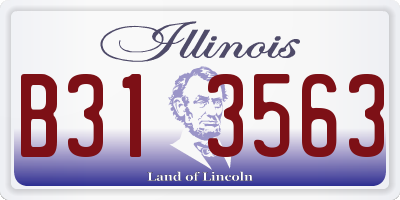 IL license plate B313563