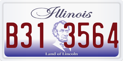 IL license plate B313564