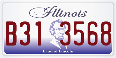 IL license plate B313568