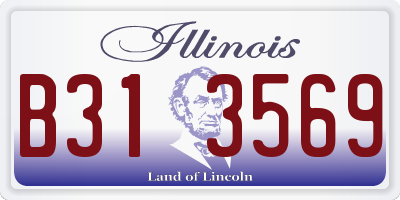 IL license plate B313569