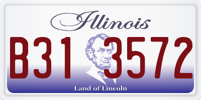 IL license plate B313572