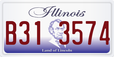 IL license plate B313574