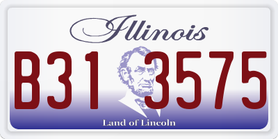 IL license plate B313575