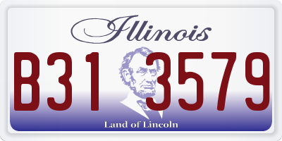 IL license plate B313579
