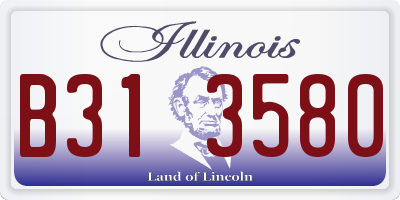 IL license plate B313580