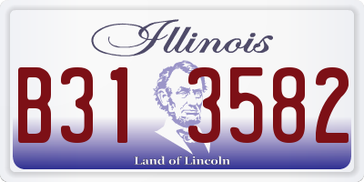 IL license plate B313582