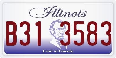 IL license plate B313583