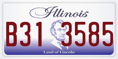 IL license plate B313585