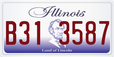 IL license plate B313587