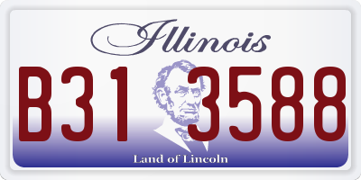 IL license plate B313588