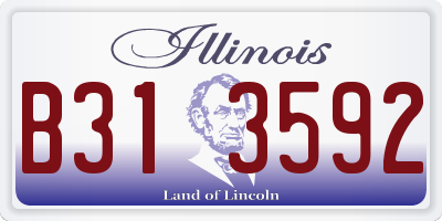 IL license plate B313592