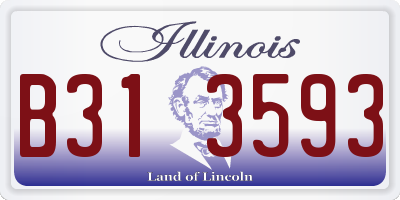 IL license plate B313593