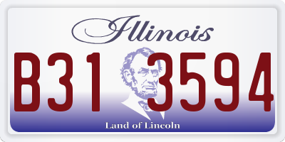 IL license plate B313594