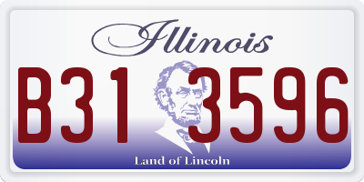 IL license plate B313596