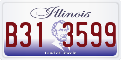 IL license plate B313599