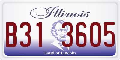IL license plate B313605