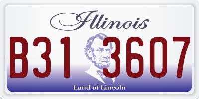 IL license plate B313607