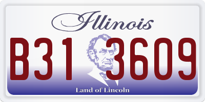 IL license plate B313609
