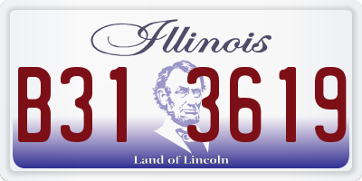 IL license plate B313619
