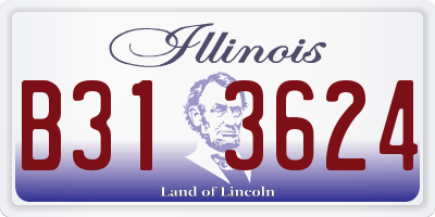 IL license plate B313624