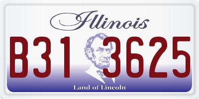 IL license plate B313625